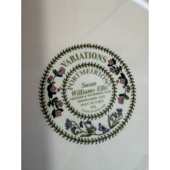 Vintage Portmeirion Variations Botanical Susan Williams-Ellis - 2 Dinner Plates - Picture 3 of 12